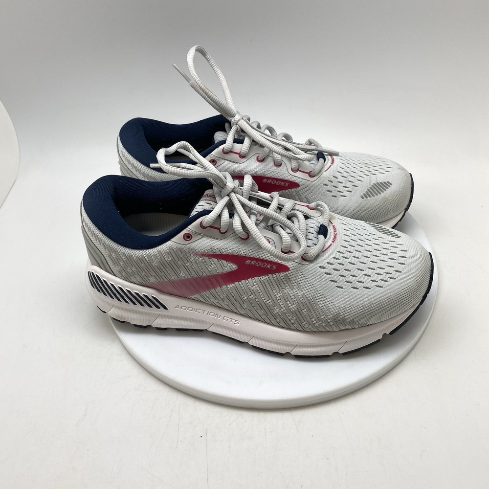Brooks Sneakers Womens 8.5 2E Addiction GTS 15 1203522E054 Gray Running Shoes